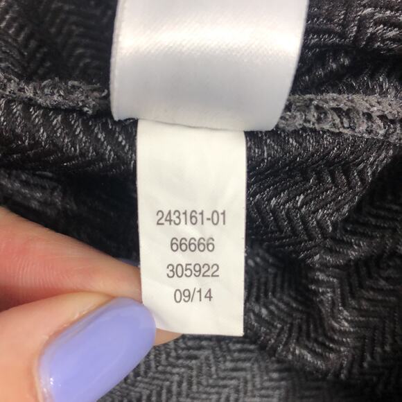 Athleta Gray Herringbone Sly Drifter Zippered Leggings XS EUC - Picture 10 of 11